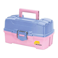 Plano Molded Tackle Storage - Two-Tray Tackle Box Pink/Periwinkle