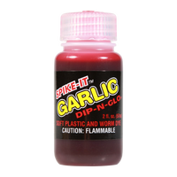 Spike It Dip-N-Glo Soft Plastic Dye Garlic - Fire Red
