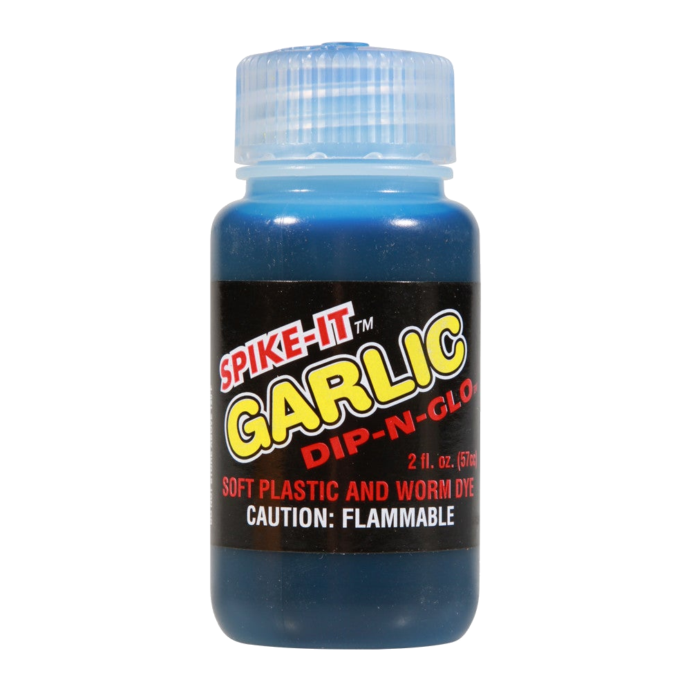Spike It Dip-N-Glo Soft Plastic Dye Garlic - Blue