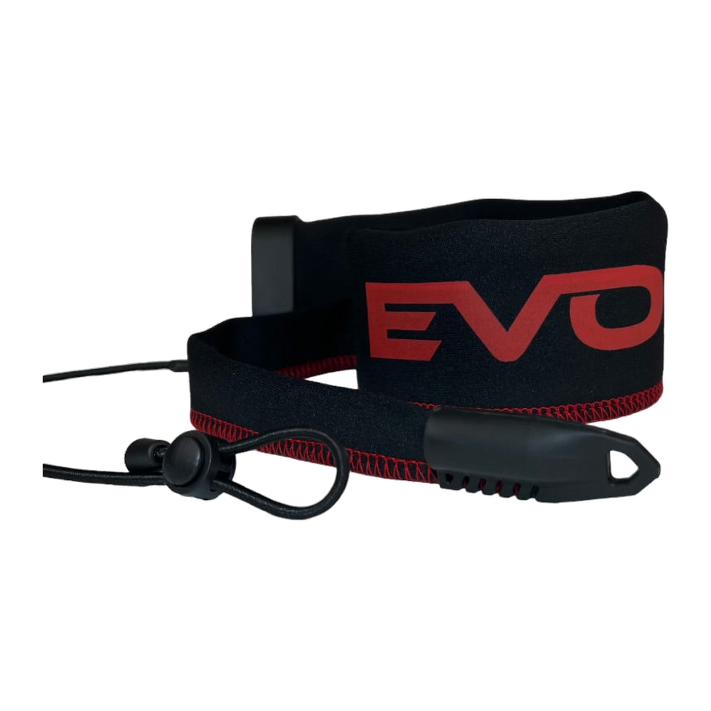 Evolv Tournament Grade Rod Sleeves Spinning - Red - Red Thread/Red Logo