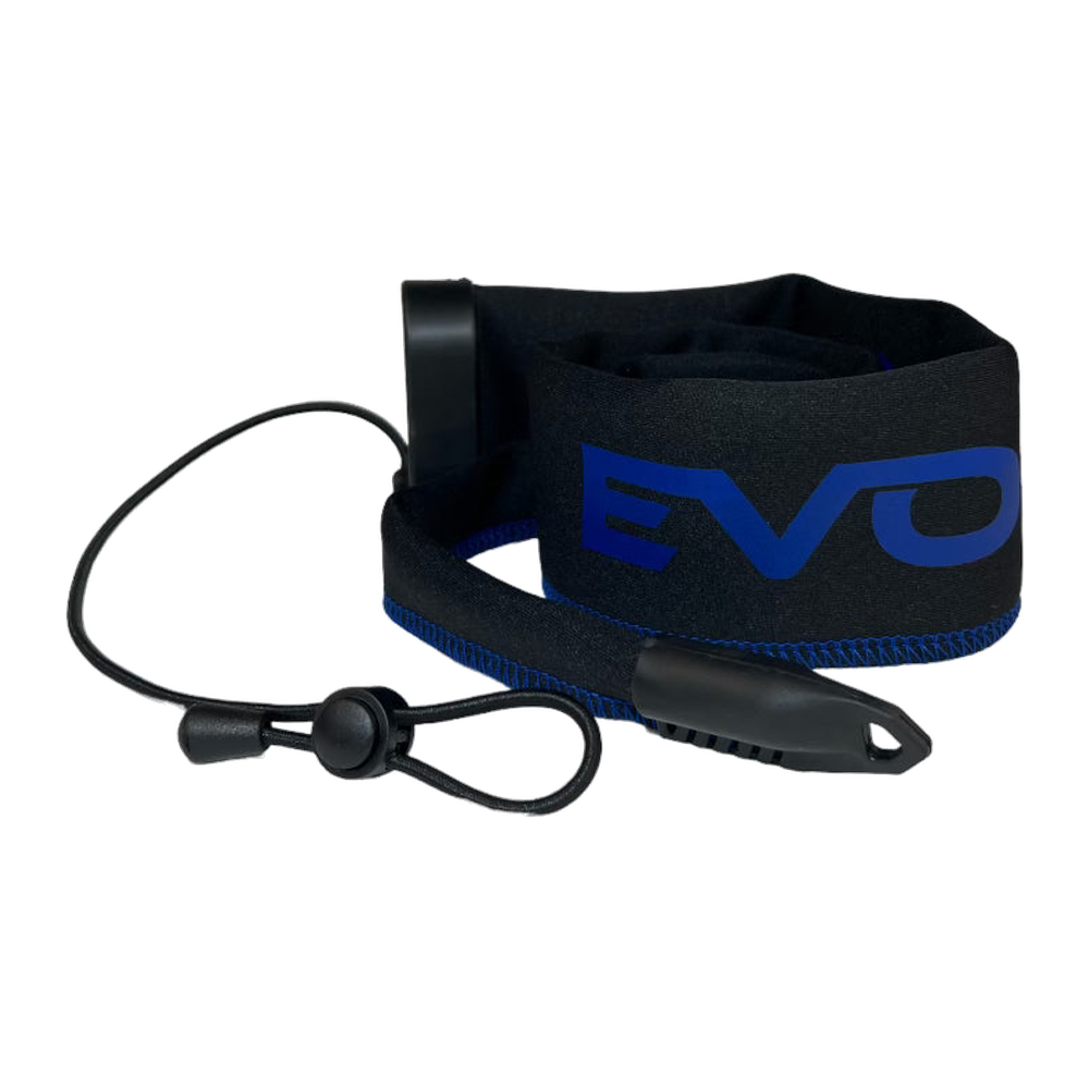 Evolv Tournament Grade Rod Sleeves Spinning - Blue - Blue Thread/Blue Logo