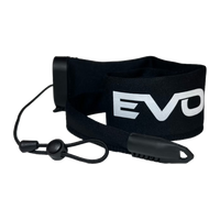 Evolv Tournament Grade Rod Sleeves Spinning - Charcoal - Black Thread/White Logo