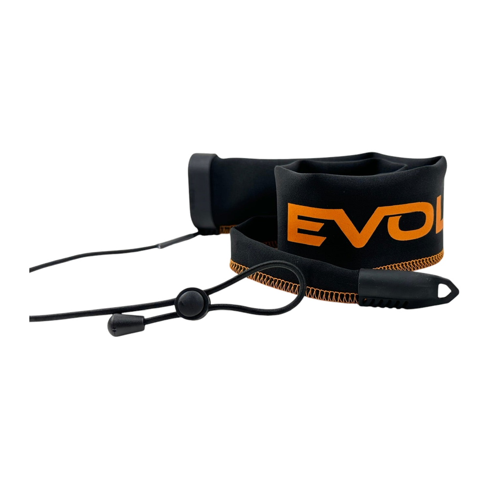 Evolv Tournament Grade Rod Sleeves Spinning - Orange - Neon Orange Thread/Neon Orange Logo