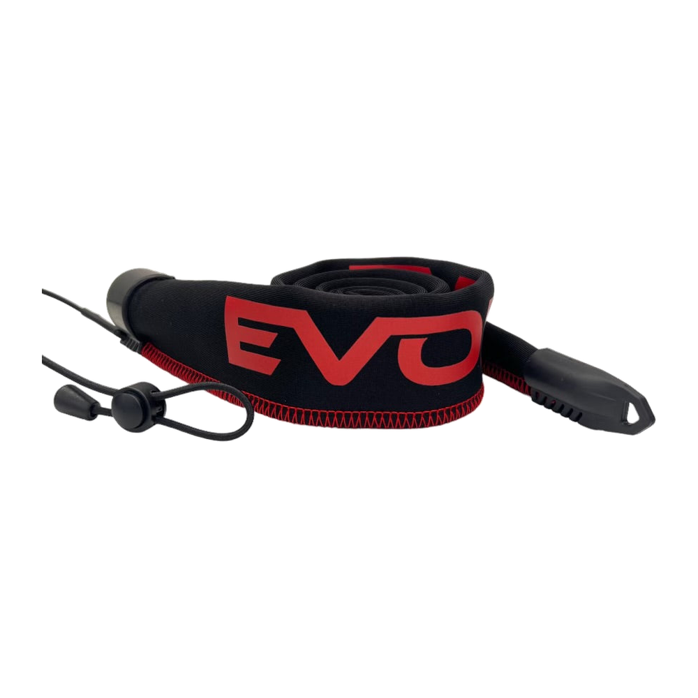Evolv Tournament Grade Rod Sleeves Baitcasting - Red - Red Thread/Red Logo