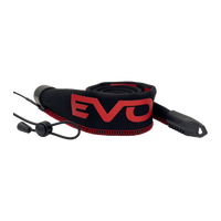 Evolv Tournament Grade Rod Sleeves Baitcasting - Red - Red Thread/Red Logo