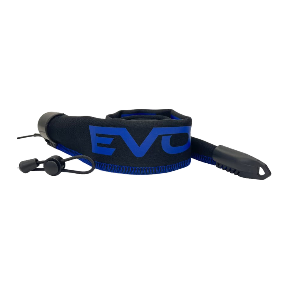 Evolv Tournament Grade Rod Sleeves Baitcasting - Blue - Blue Thread/Blue Logo