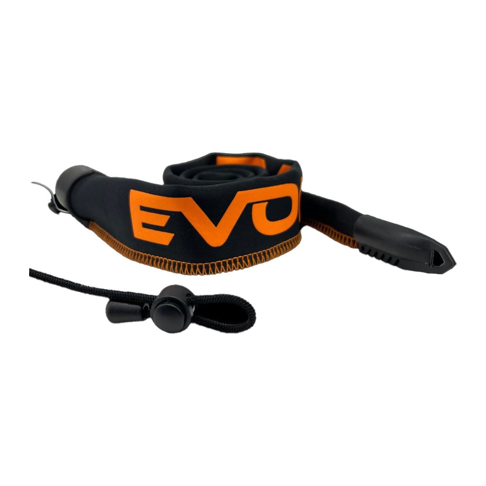 Evolv Tournament Grade Rod Sleeves Baitcasting - Orange - Neon Orange Thread/Neon Orange Logo