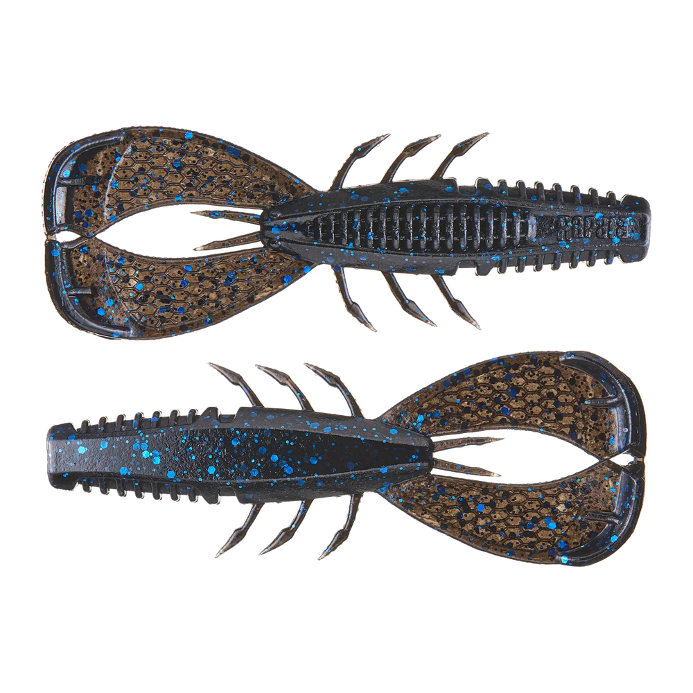 Crush City Clean Up Craw - Black Blue Flake