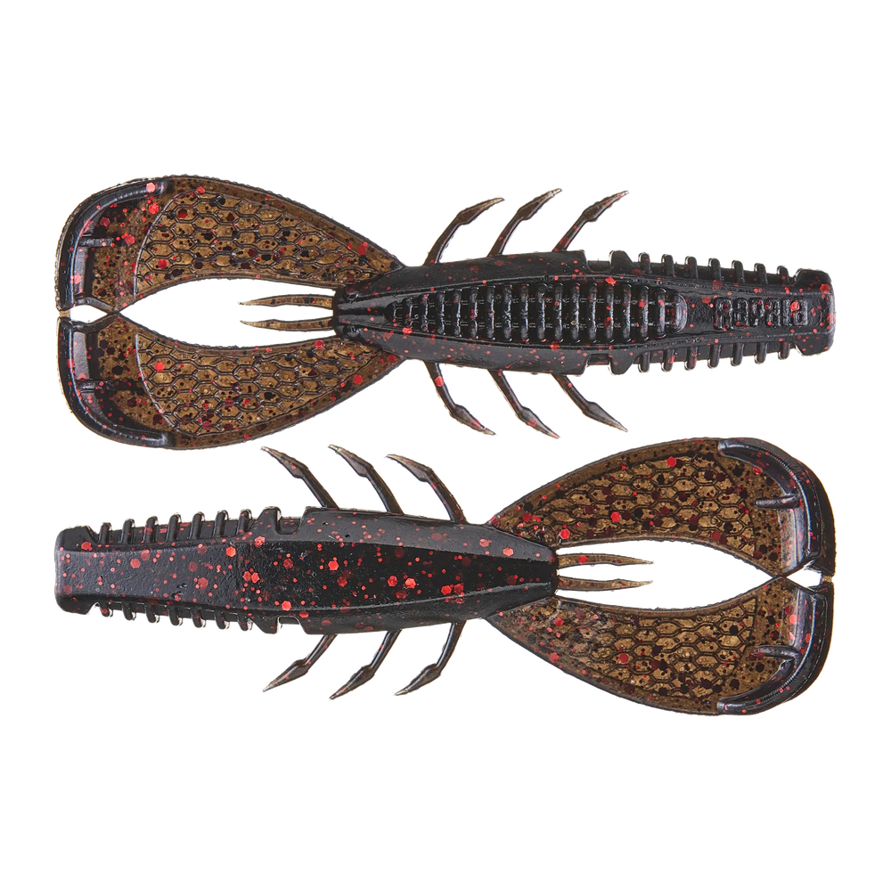 Crush City Clean Up Craw - Black Red Flake