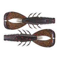 Crush City Clean Up Craw - Black Red Flake