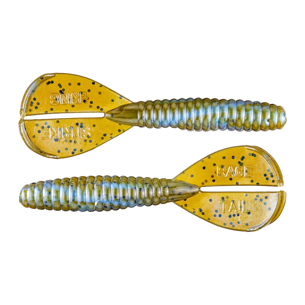 Strike King Rage Menace Grub - Blue Craw 8pk