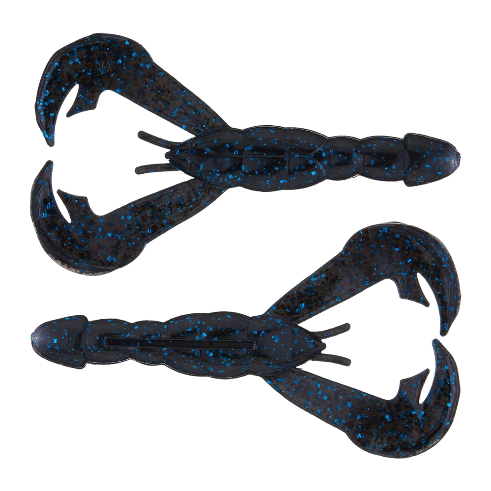 Strike King Rage Craw - Black Blue Flake 7pk