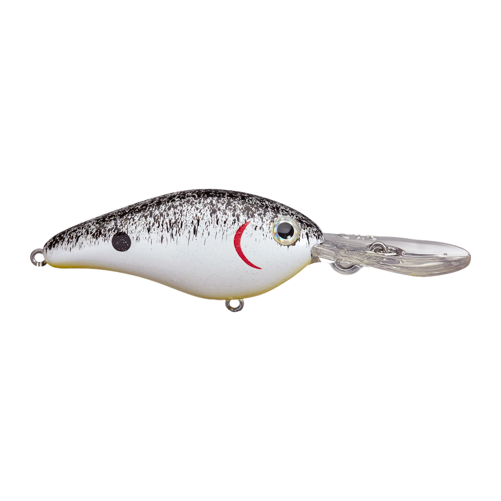 Strike King Pro-Model 8 XD Crankbait - Pearl/Blk Splatter w/Chart B
