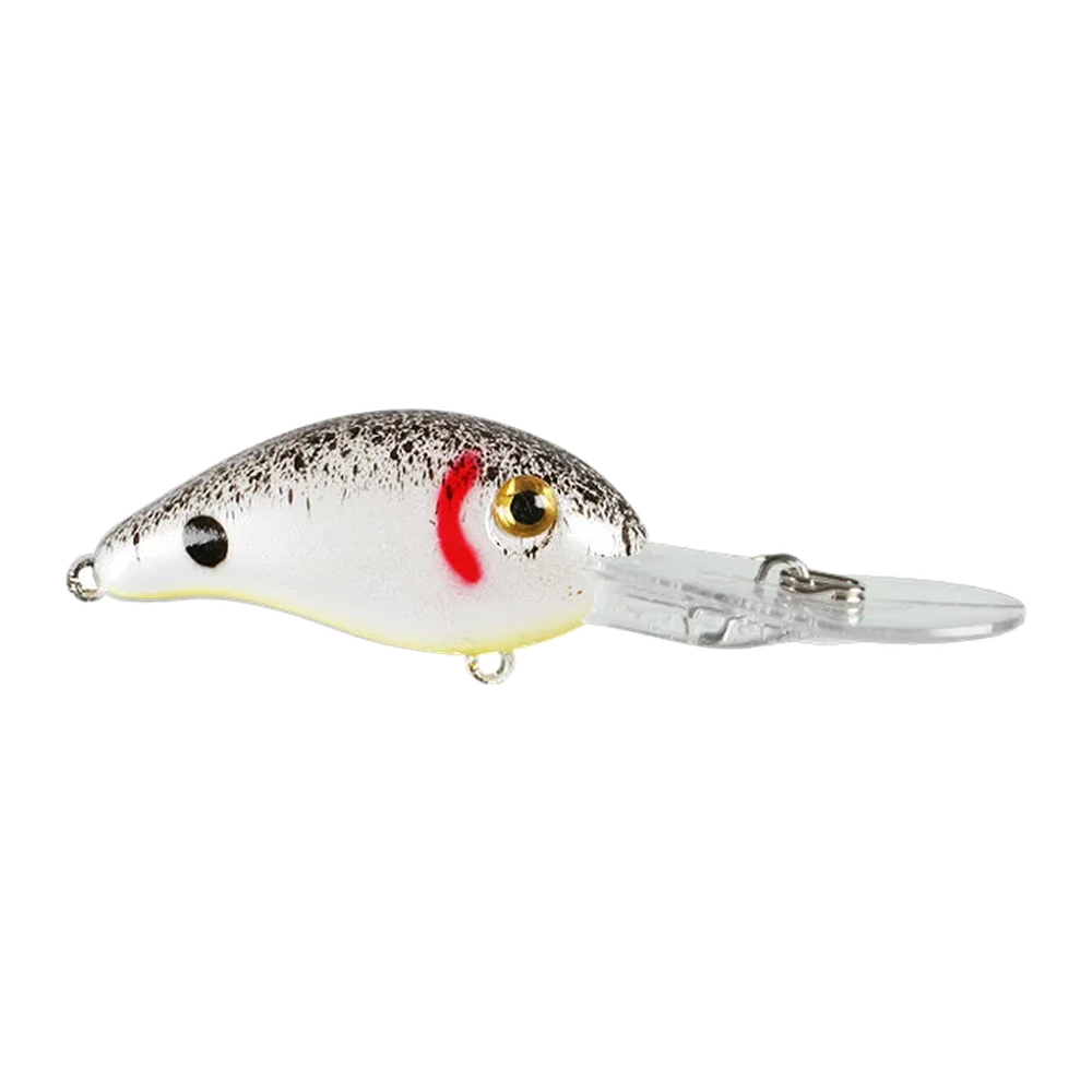 Strike King Pro-Model 3 XD Crankbait - Pearl/Blk Splatter w/Chart