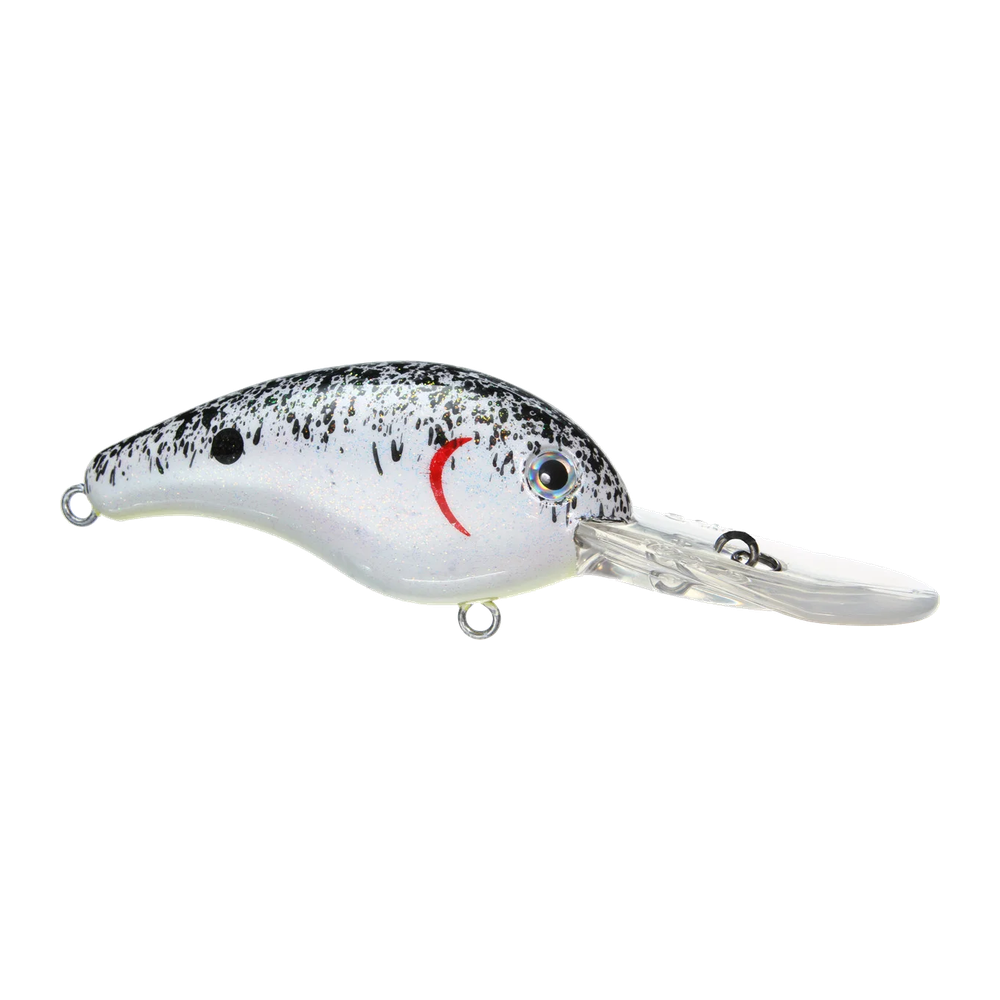 Strike King Pro-Model 10 XD - Pearl/Blk Splatter w/Chart B