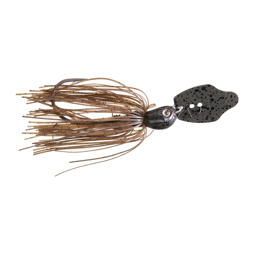 Strike King Thunder Cricket Vibrating Jigs - Green Pumpkin