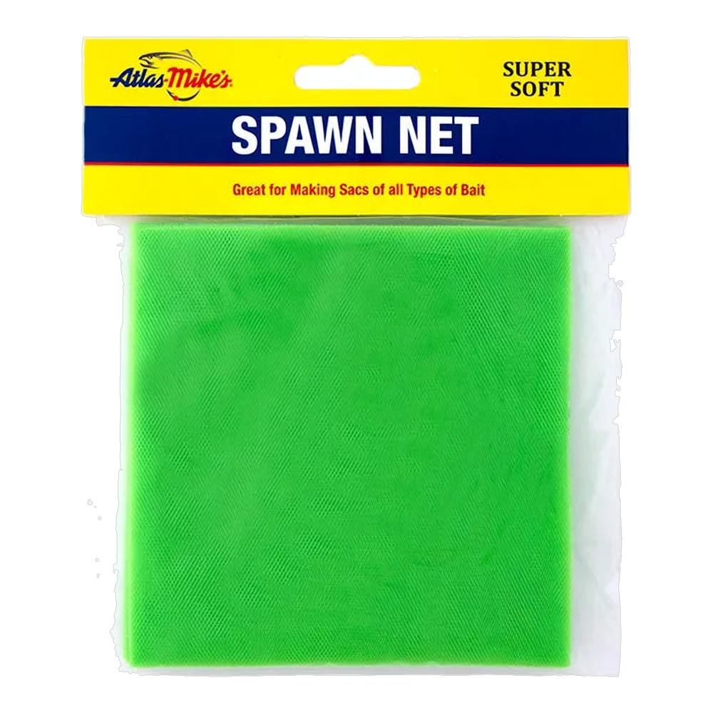 Atlas Mikes Spawn Sac NEt 3" X 3" Squares - 50 CT - Lime