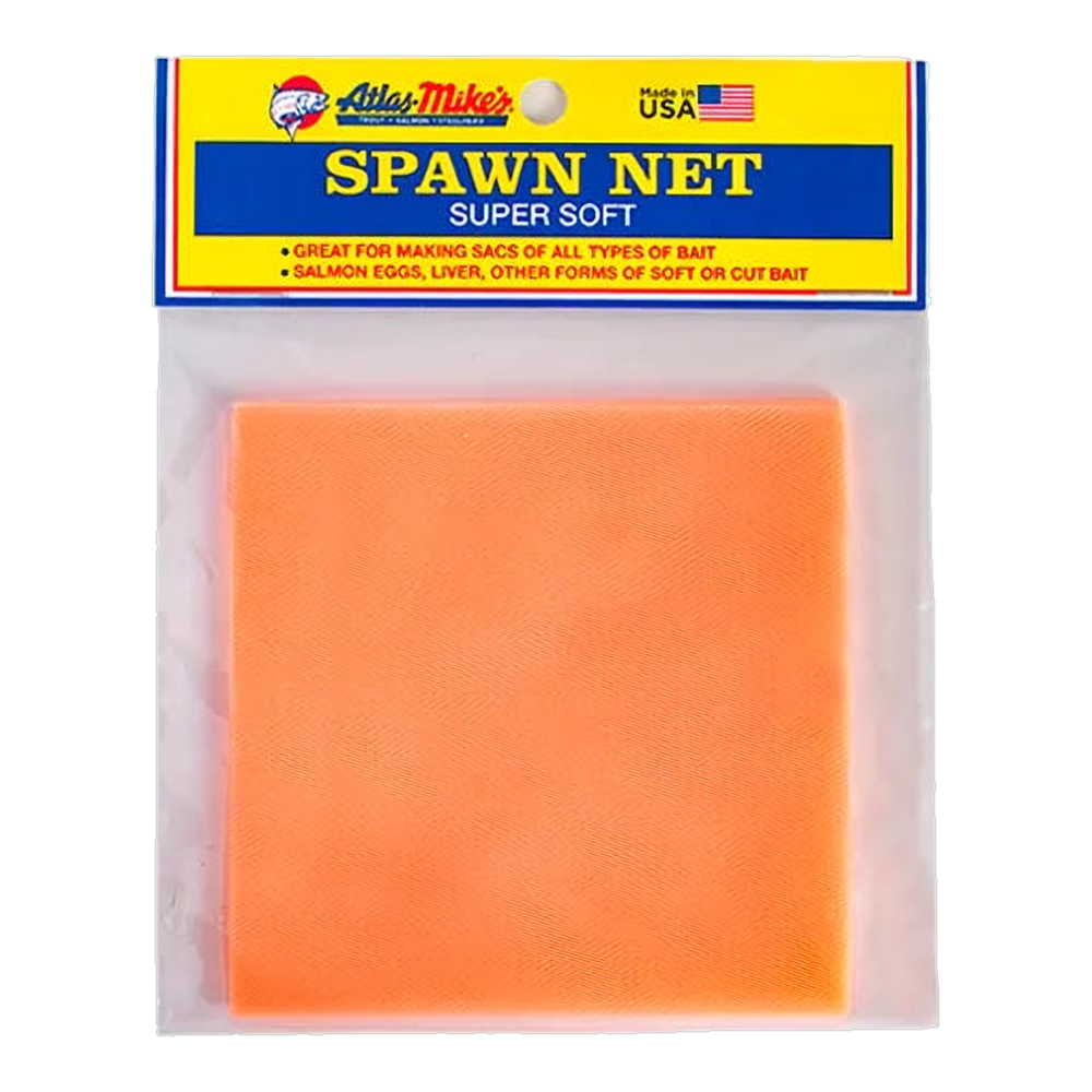 Atlas Mikes Spawn Sac NEt 3" X 3" Squares - 50 CT - Peach
