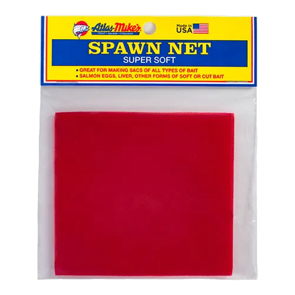 Atlas Mikes Spawn Sac NEt 3" X 3" Squares - 50 CT - Red