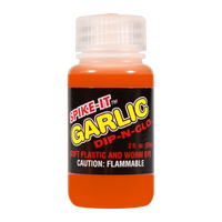 Spike It Dip-N-Glo Soft Plastic Dye Garlic - Orange