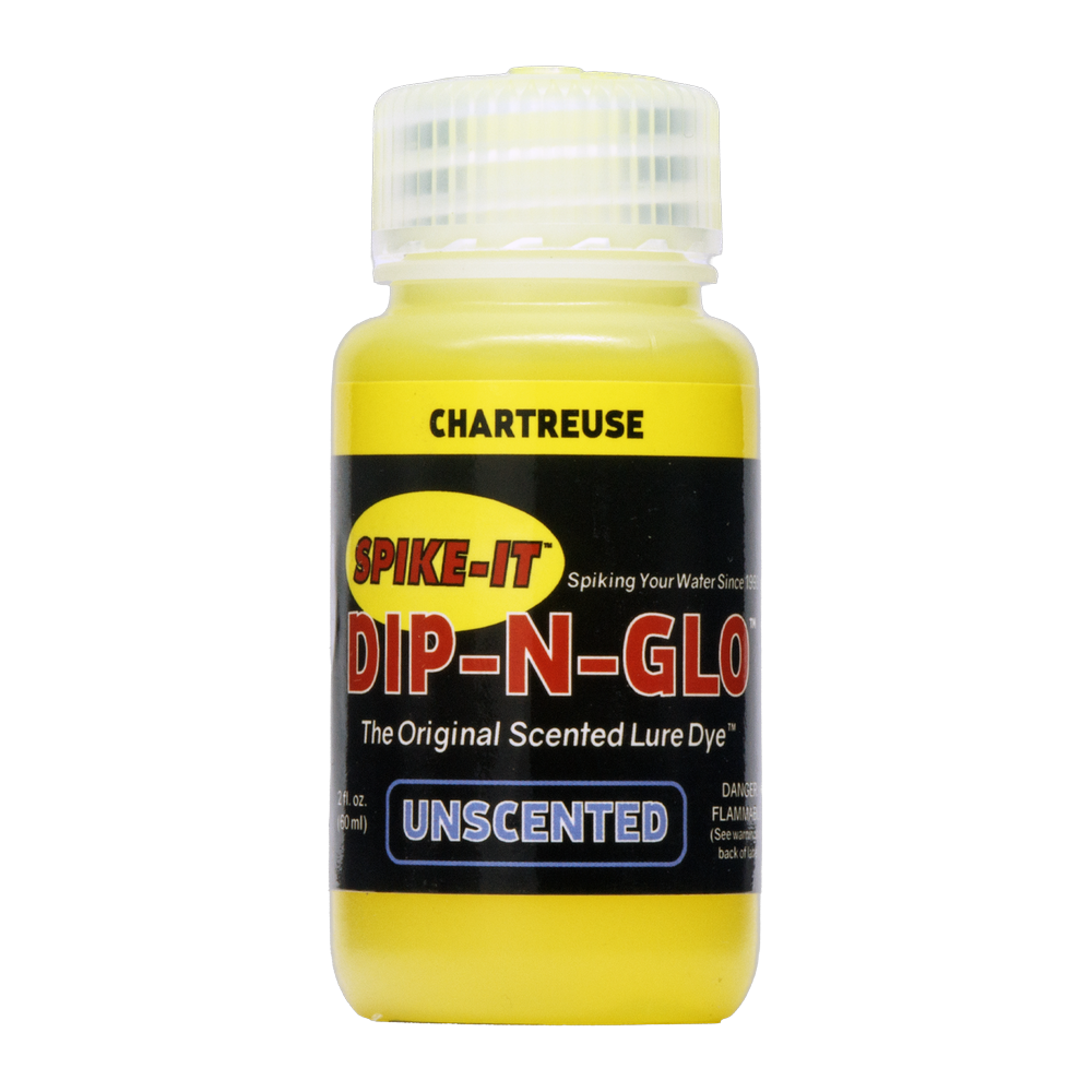 Spike It Dip-N-Glo Soft Plastic Dye Unscented - Chartreuse