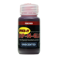 Spike It Dip-N-Glo Soft Plastic Dye Unscented - Fire Red