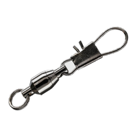 SPRO Ball Bearing Swivel with Interlock Snap - Black