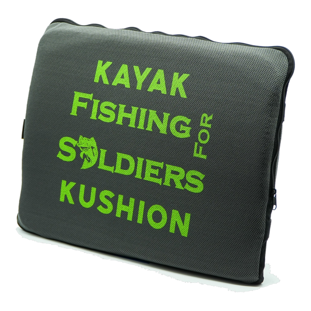 Square Kushion | Fishing For Soldiers - Graphite
