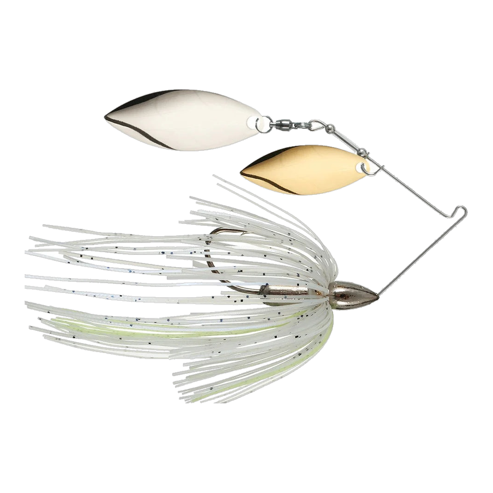 War Eagle Nickel Screamin Eagle Spinnerbait - Blue Pearl Shad - DBL Wil Gld/Slv