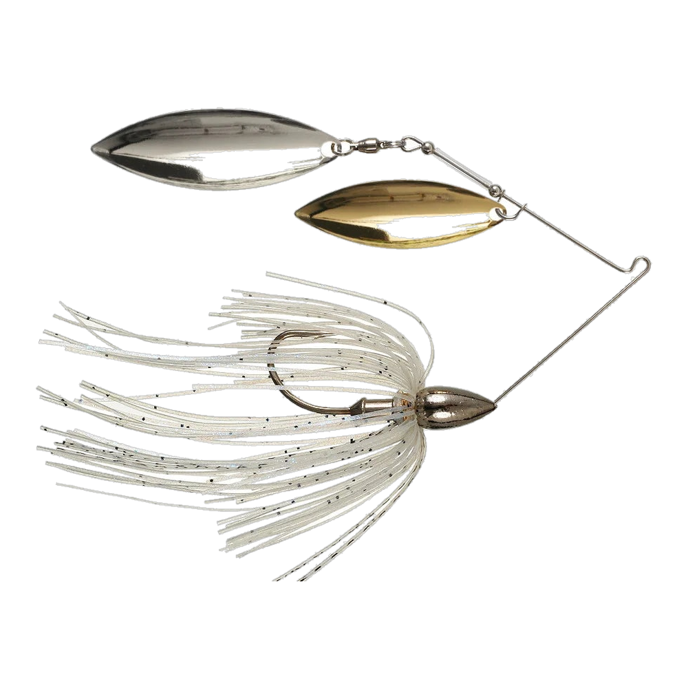 War Eagle Nickel Spinnerbait Double Willow - Blue Shad - DBL Wil Gld/Slv