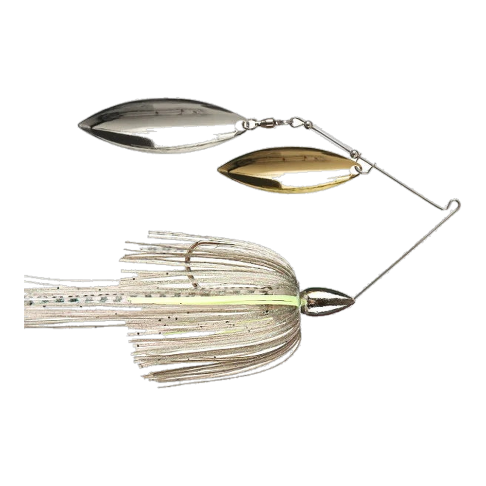 War Eagle Nickel Spinnerbait Double Willow - Sexxy Mouse - DBL Wil Gld/Slv