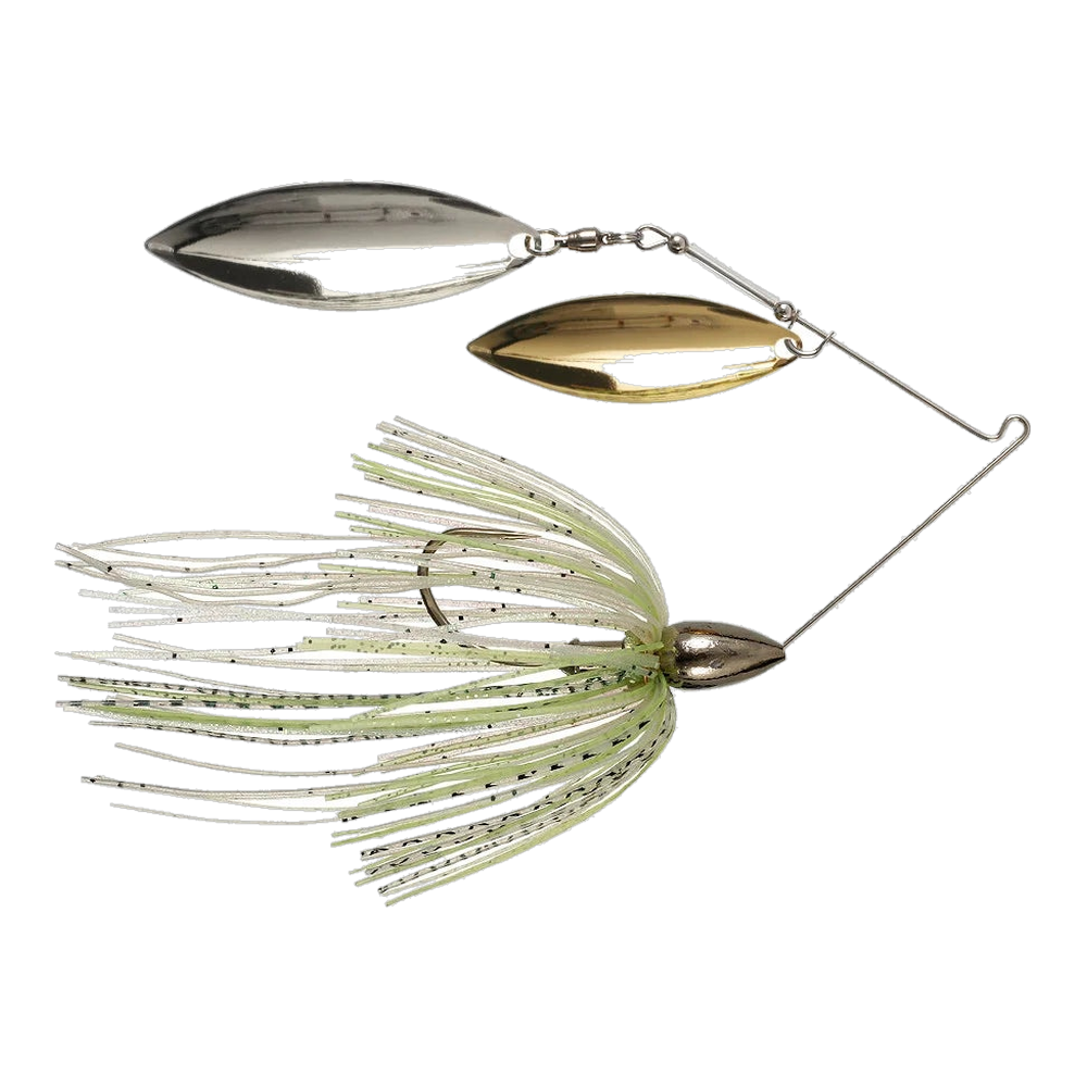 War Eagle Nickel Spinnerbait Double Willow - Spot Remover - DBL Wil Gld/Slv