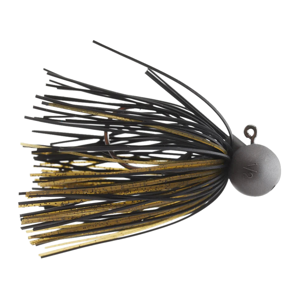 Keitech M2 Football Jig - Green Pumpkin / Black