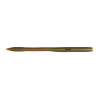 Yamamoto Sensei Straight Tail Worm - Dark Green Pumpkin Purple Amber Black