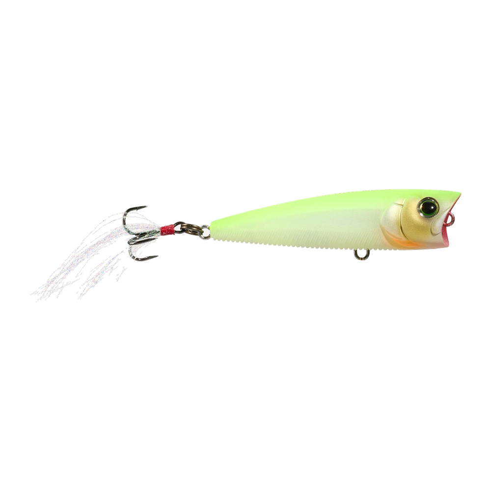 Yo-Zuri 3DB Series Popper - Matte Ghost Pearl Chartreuse Back