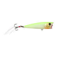 Yo-Zuri 3DB Series Popper - Matte Ghost Pearl Chartreuse Back