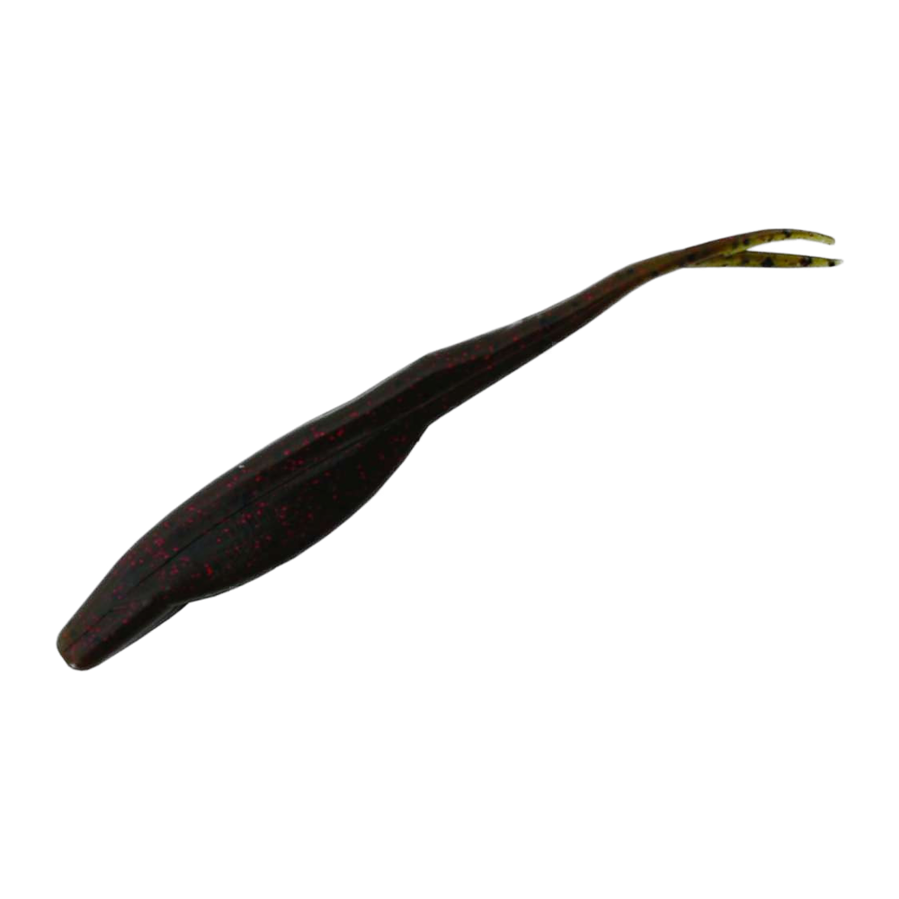 Zoom Salty Super Fluke - Green Pumpkin Red